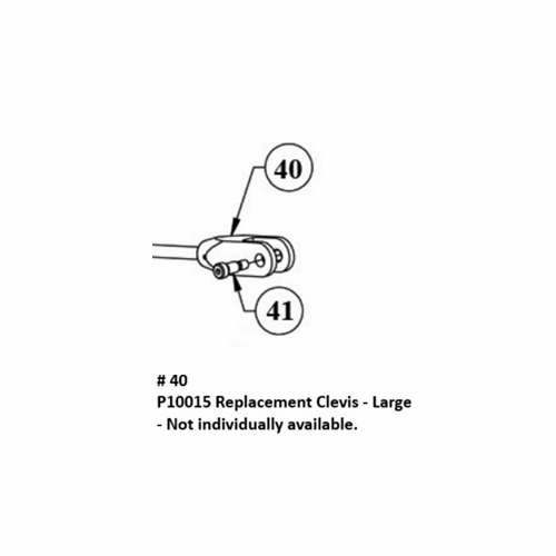 HASTINGS P10015 Replacement Clevis - Large NOT INDIVIDUALLY AVAILABLE