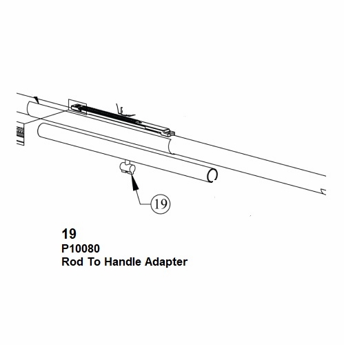 HASTINGS P10080 Rod to Handle Adapter