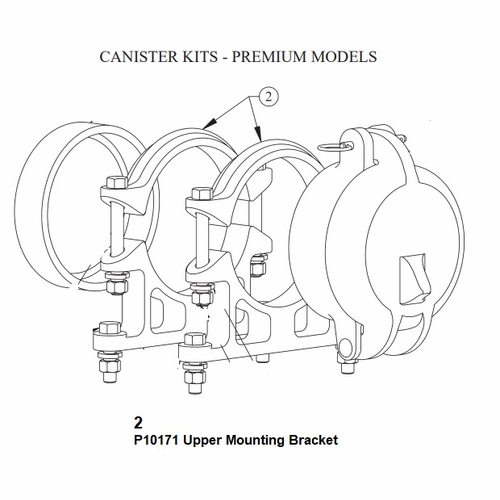 Hastings P10171 Upper Mounting Bracket