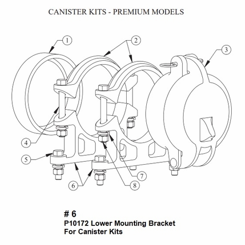 Hastings P10172 Lower Mounting Bracket