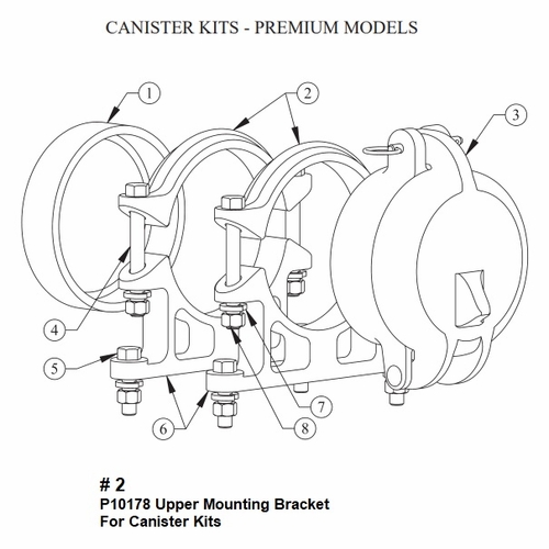 Hastings P10178 Upper Mounting Bracket