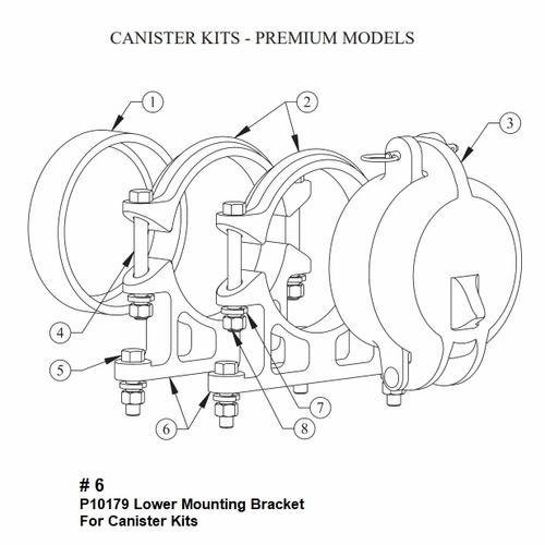 Hastings P10179 Lower Mounting Bracket