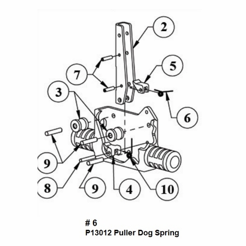 HASTINGS P13012 Puller Dog Spring for Insulated Ratchet Cutters