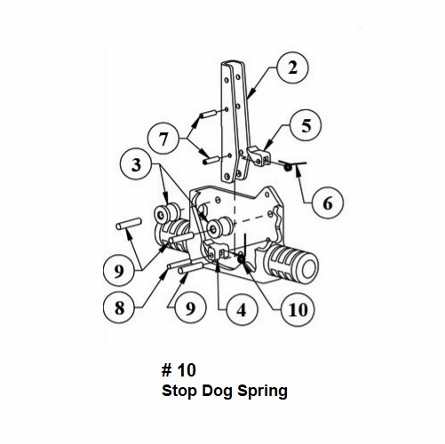 Hastings P13014 Stop Dog Spring
