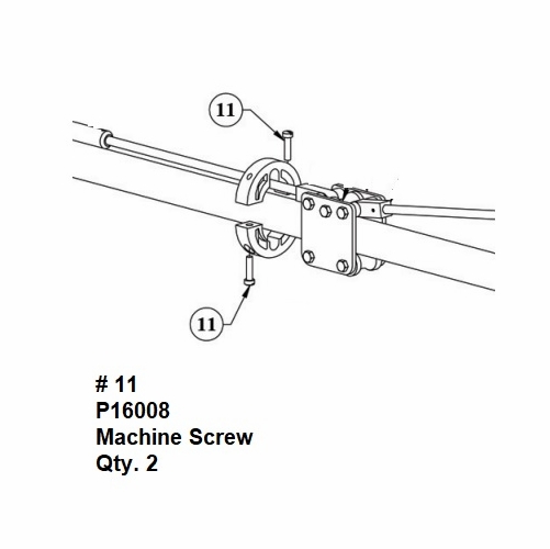 HASTINGS P16008 Machine Screw for Insulated Ratchet Cutters
