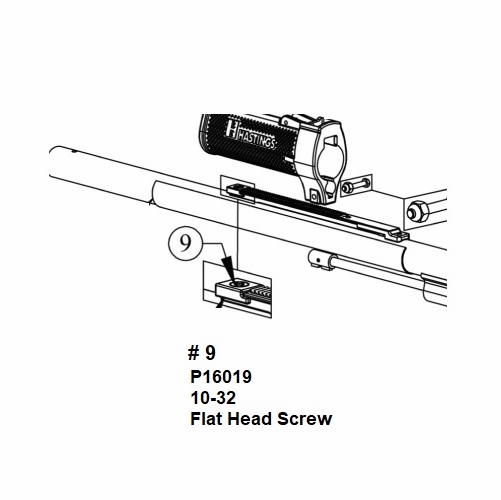 Hastings P16019 10-32 Flat Head Screw