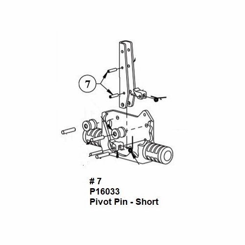 Hastings P16033 Pivot Pin - Short