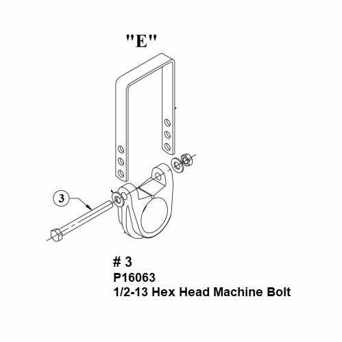 Hastings P16063   1/2-13 Hex Head Machine Bolt