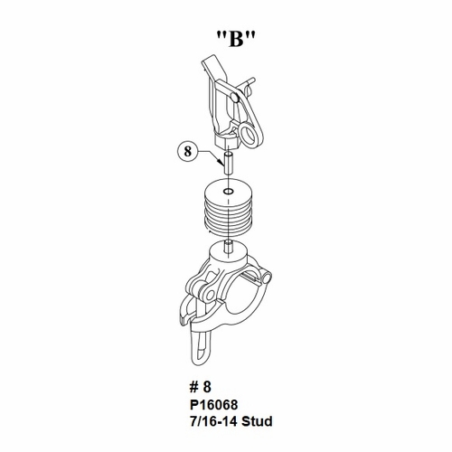 Hastings P16068  7/16-14 Stud