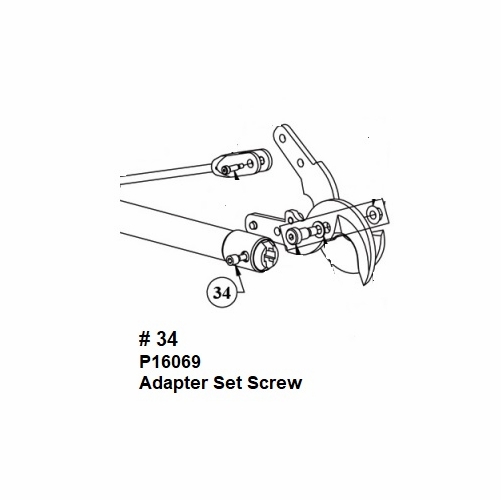 HASTINGS P16069 Adapter Set Screw for Insulated Ratchet Cutters