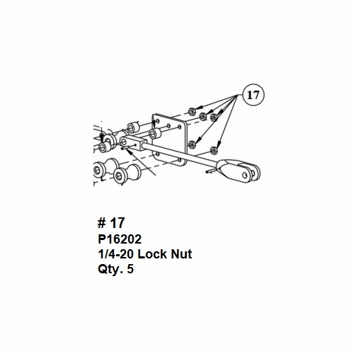 HASTINGS P16202 1/4-20 Lock Nut for Insulated Ratchet Cutters