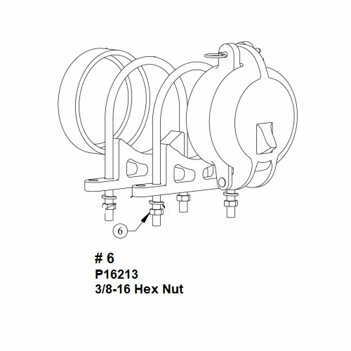 Hastings P16213  3/8-16 Hex Nut