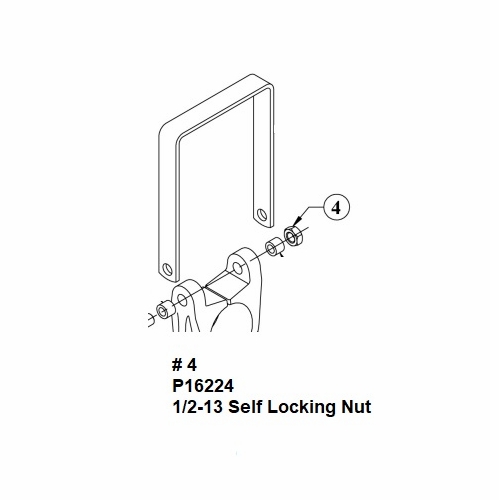 Hastings P16224 1/2-13 Self Locking Nut