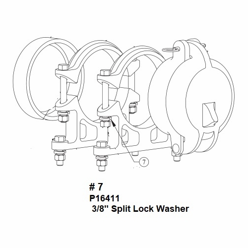 Hastings P16411  3/8 In  Split Lock Washer