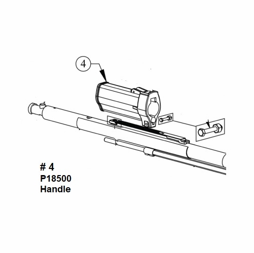 HASTINGS P18500 Handle for Telescopic Shotgun Stick