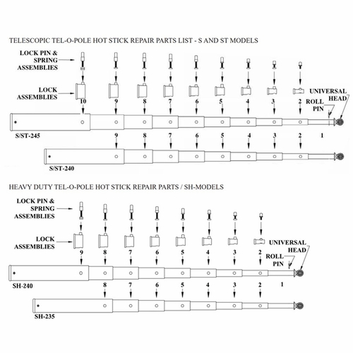 HASTINGS P21586 Number 8 Section - for Models S-245, ST-245, SH-240, SH-235