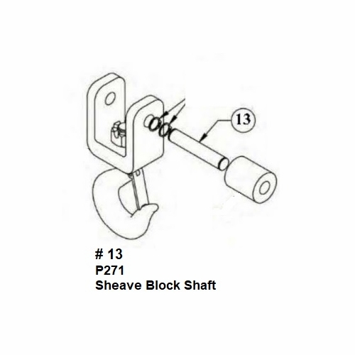 Hastings P271 Sheave Block Shaft