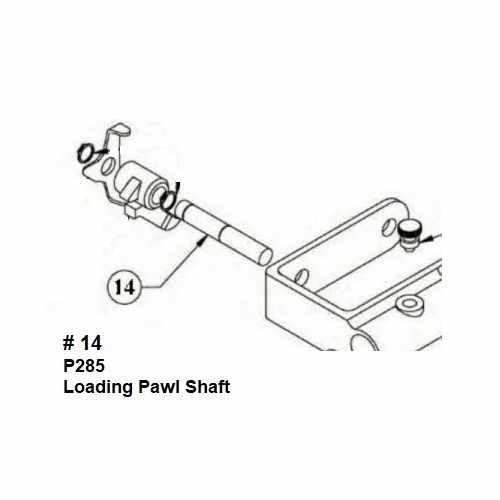 Hastings P285 Loading Pawl Shaft