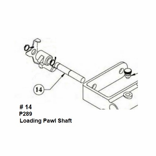 Hastings P289 Loading Pawl Shaft