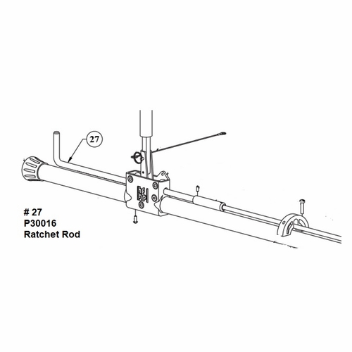 HASTINGS P30016 Ratchet Rod for Insulated Ratchet Cutters