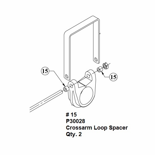 Hastings P30028 Crossarm Loop Spacer
