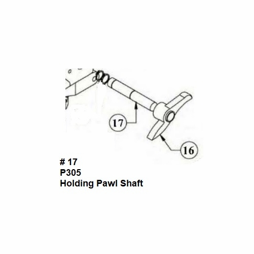 Hastings P305 Holding Pawl Shaft