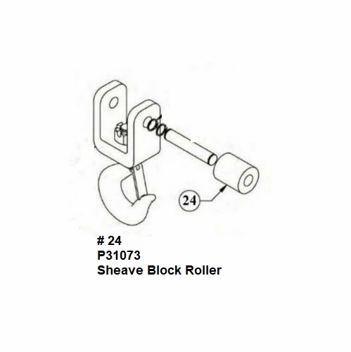 Hastings P31073 Sheave Block Roller