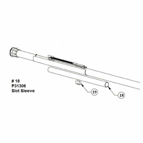HASTINGS P31306 Slot Sleeve for Internal Rod Shotgun Sticks