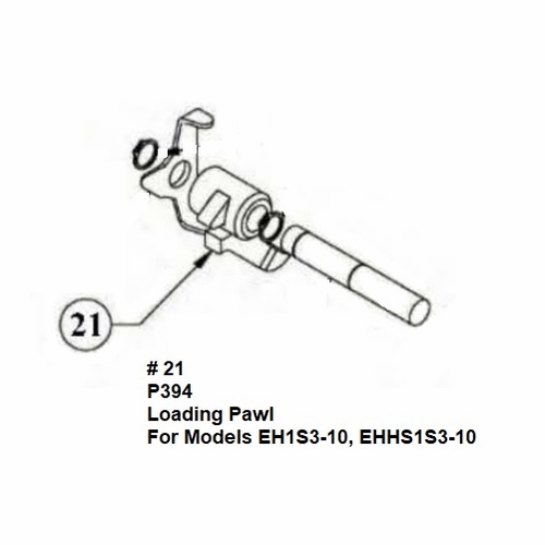 Hastings P394 Loading Pawl For Eh1S3-10, Ehhs1S3-10