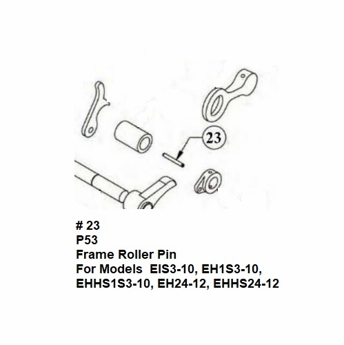 Hastings P53 Frame Roller Pin