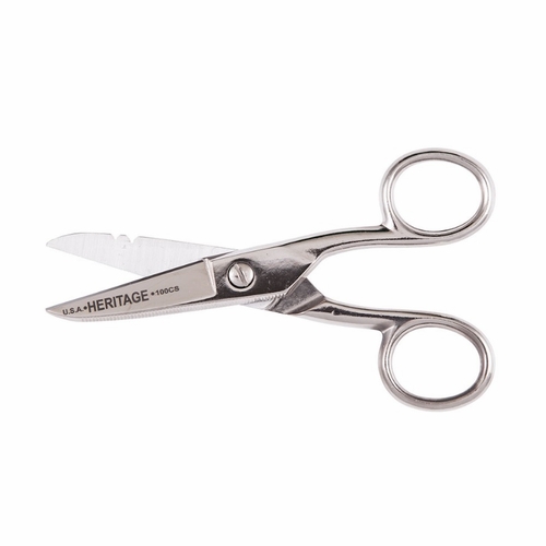 Heritage 100Cs Electrician/Notched/Serrated Scissors Length 5 1/4 Inches  092644761256