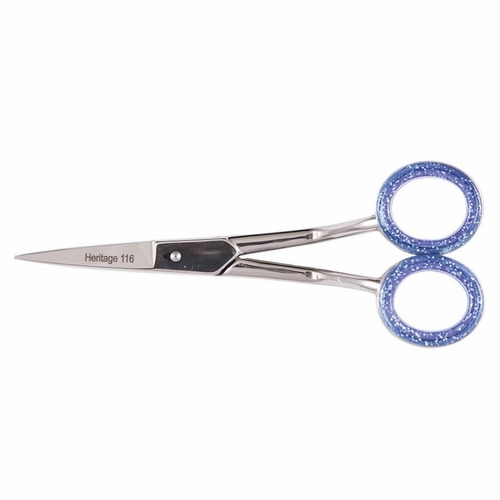 Heritage 116C 5 5/8 Inches  Machine Embroidery Scissor/Xtra Bent Handle/Curved Blade