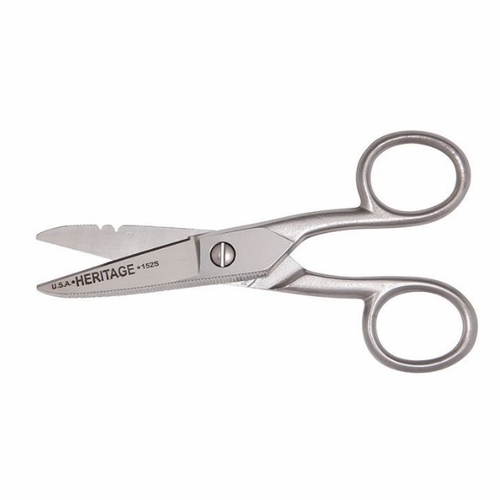 Heritage 152S  Electrician Scissor/Notched/Serrated/Ss  609113152011