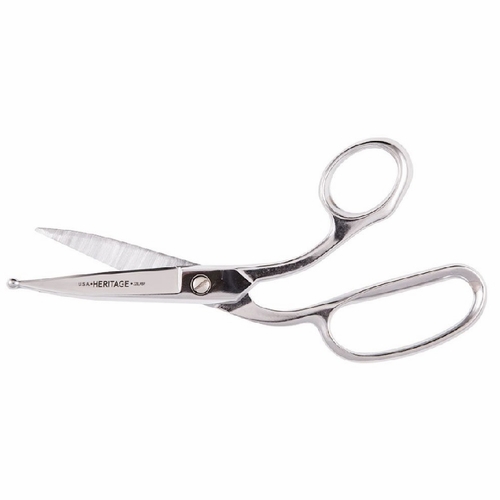 Heritage 228LRBP 8 inch Poultry Venting Shears Large Rings/Ball Tip 609113228020