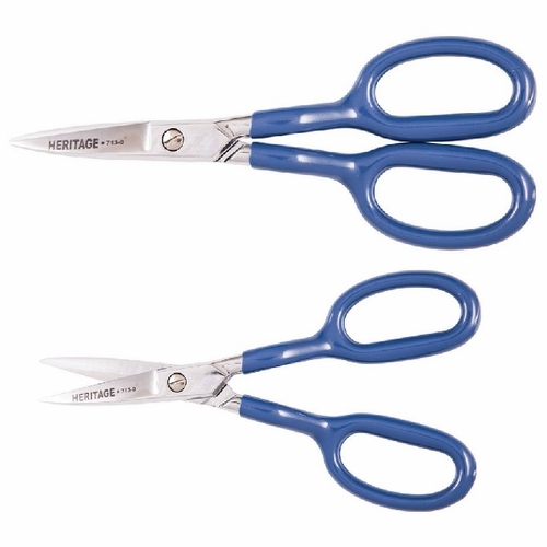 Heritage 713-O 7 inch Short Blade Napping Repair Shear w/Offset Handle 609113713021