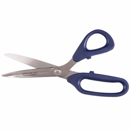 Heritage 7210C 8 1/4 inch SS Bent Trimmer/Plastic Ambidextrous Handle/Curved Blade 609113721026