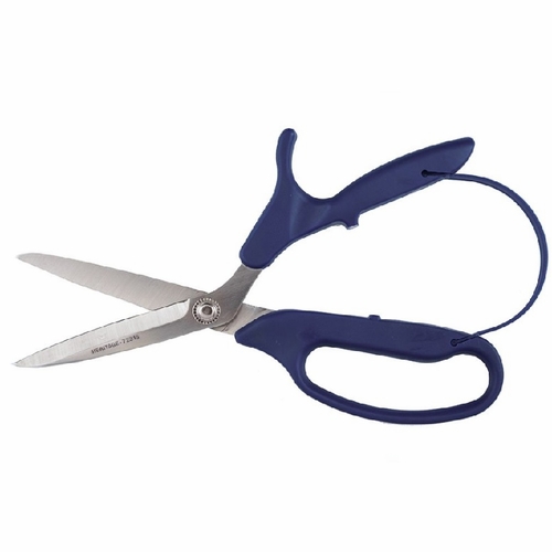 Heritage 7231S 8 7/8 inch SS Bent Industrial Shear/Serrated Blade/Straight Top Hndl/S 609113723136