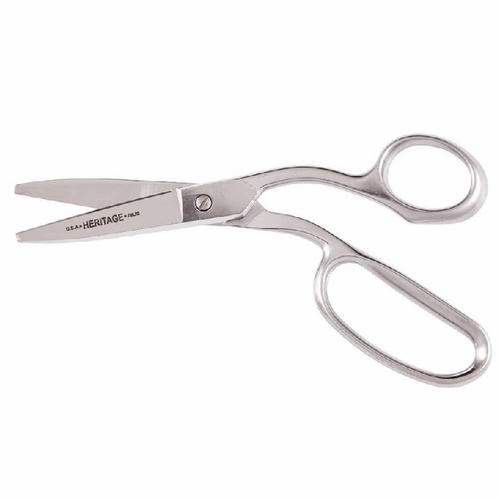 Heritage 768LRB 8 inch Straight Stainless Trimmer w/Lg Ring/Handles Bent Down/B 609113768007