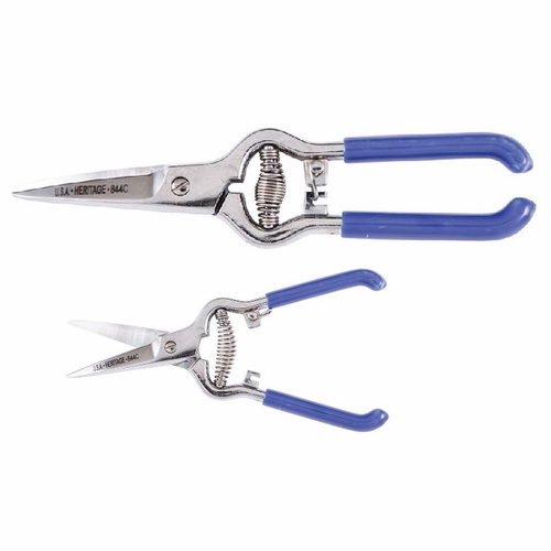 Heritage 844C  8 1/4 Inch  Spring Action Snip/Curved Blades  609113844039