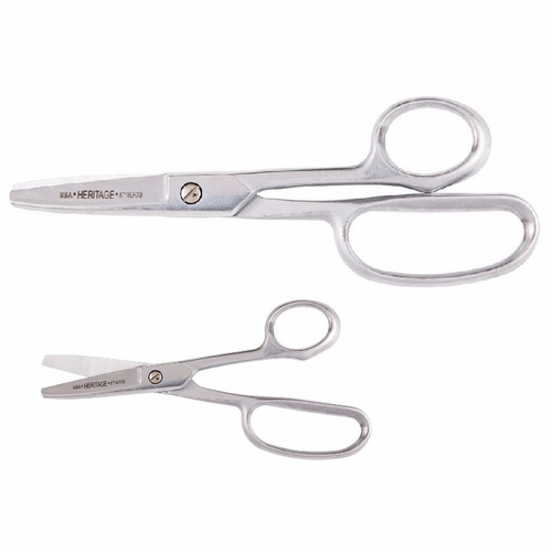 Heritage 8718LRXB 9 inch Straight Trimmer w/Large Ring/Xtra Blunt Tips/Industrial Coat 609113871820