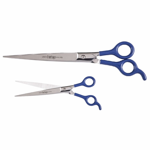 Heritage D10-BL 10 inch Pet Grooming Scissor/Blue Coated Handles