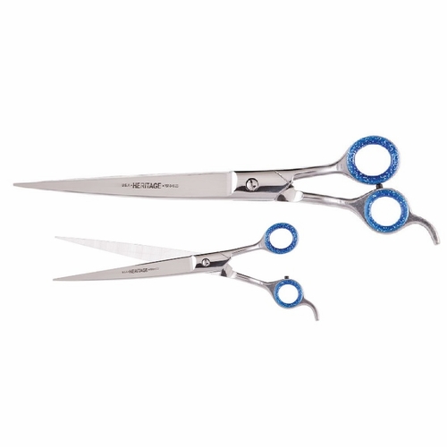 Heritage D10-CO Filipino 10 inch Pet Grooming Scissor/Curved Blade/Offset Handles 609113900339