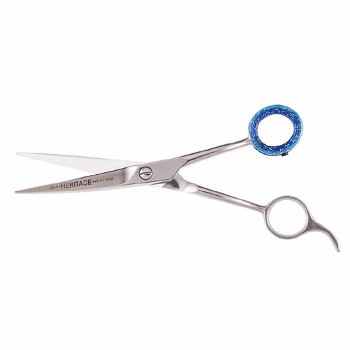 Heritage D75-Co 7 1/2 Inch Pet Grooming Scissor/Curved Blade/Offset Handle 609113900629