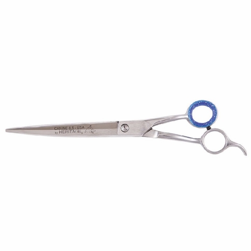Heritage K985-CO 8 1/2 inch Pet Grooming Scissor w/Serrations/Curved Blades/Offset Ha 609113902043