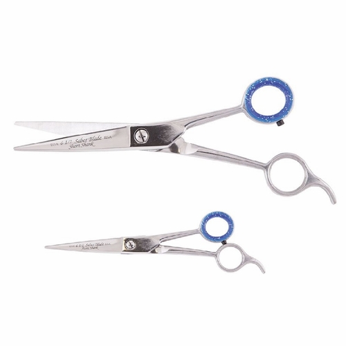 Heritage Sa65-C 6 1/2 Inch Pet Grooming Scissor W/Triangular Shape Blade/Curved Blade 609113901114