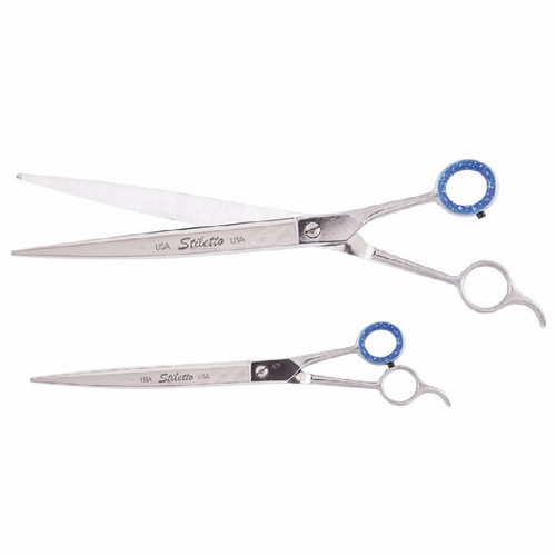 Heritage St10-C 10 Inch Pet Grooming Scissor W/Semi-Oval Shape Blade/Curved Blade 609113901725