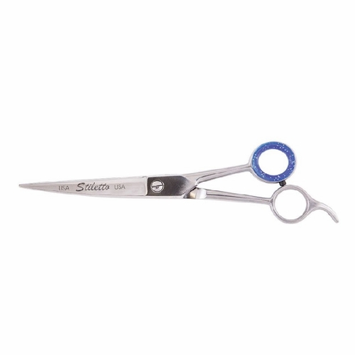 Heritage ST75-C 7 1/2 inch Pet Grooming Scissor w/semi-oval shape blade/Curved Blade 609113901657