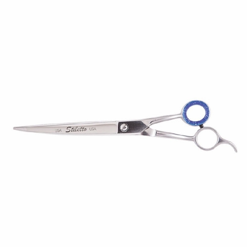 Heritage ST85-CO 8 1/2 inch Pet Grooming Scissor w/semi-oval shape blade/Curved Blade/  609113902180