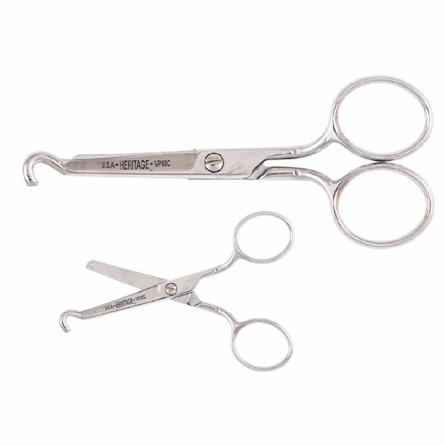 Heritage VP50C 4 1/2 inch Thread Retrieving Scissor/Curved blade (440-CO TP)  609113440033