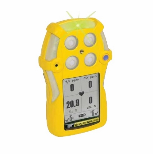 HONEYWELL BW TECH GasAlertQuattro QT-00H0-R-Y-NA H2S, rechargeable version
